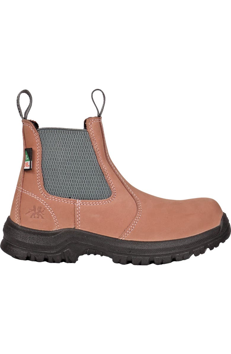 Moxie Trades Moxie Angelina Womens Composite Toe Chelsea Work Boot, Alternate, color, Pink