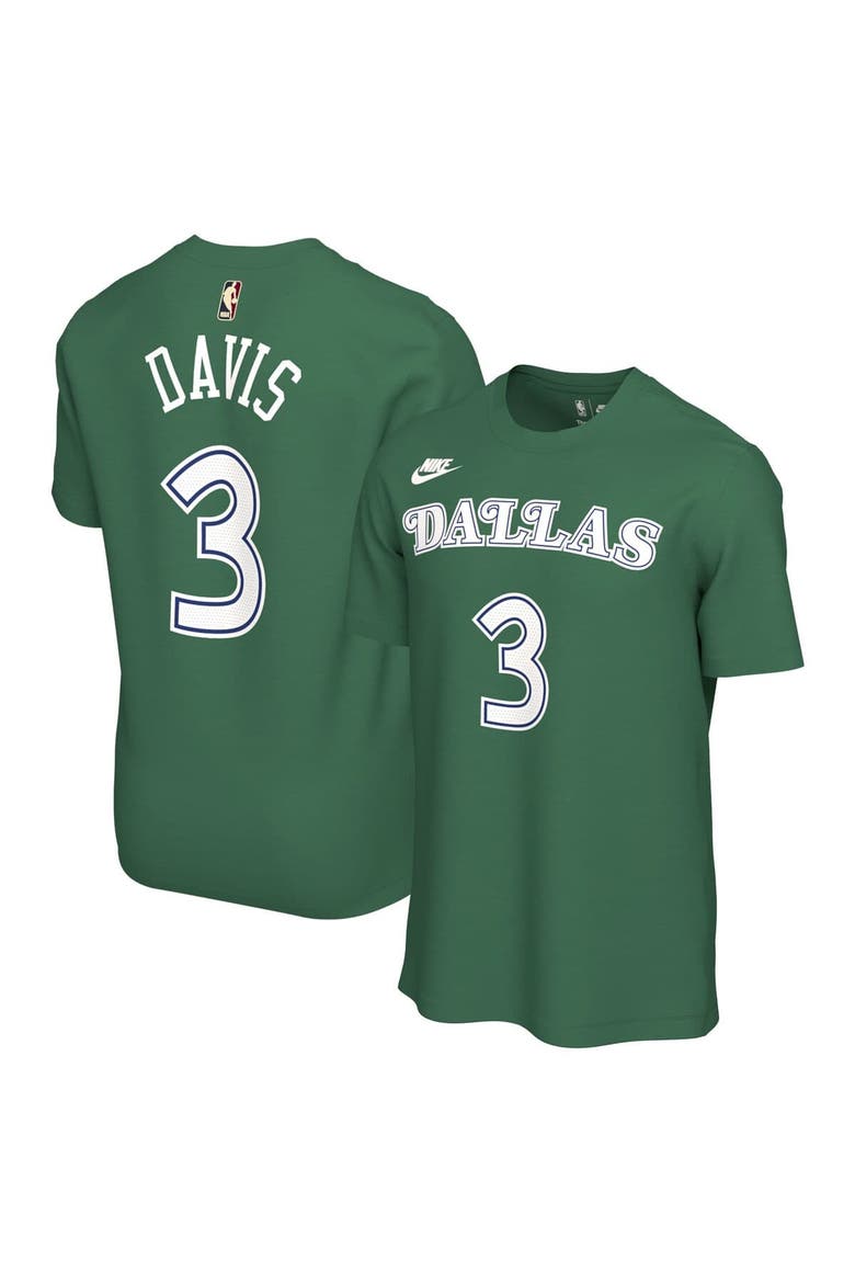 Unisex Nike Anthony Davis Green Dallas Mavericks Name & Number T-Shirt - Classic Edition, Main, color, Green