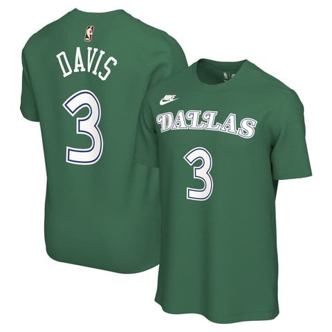 Unisex Nike Anthony Davis Green Dallas Mavericks Name & Number T-Shirt - Classic Edition