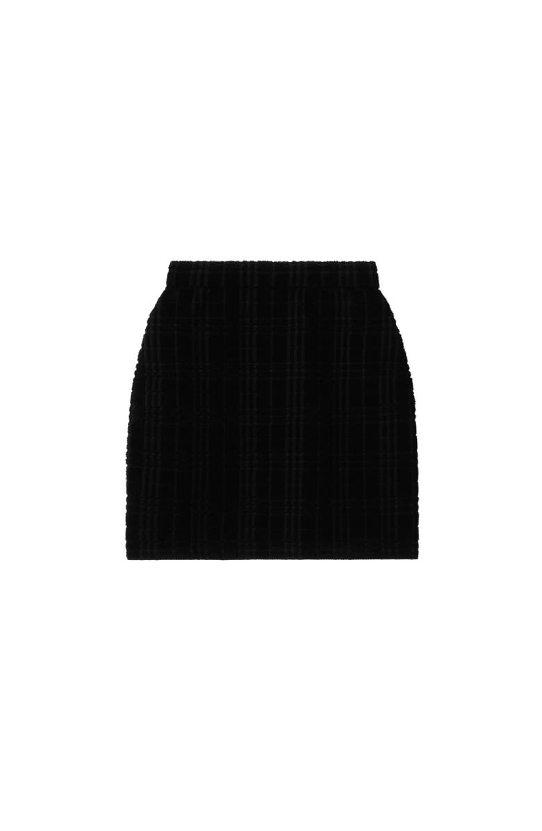 Burberry Wool Blend Mini Skirt, Alternate, color, Black