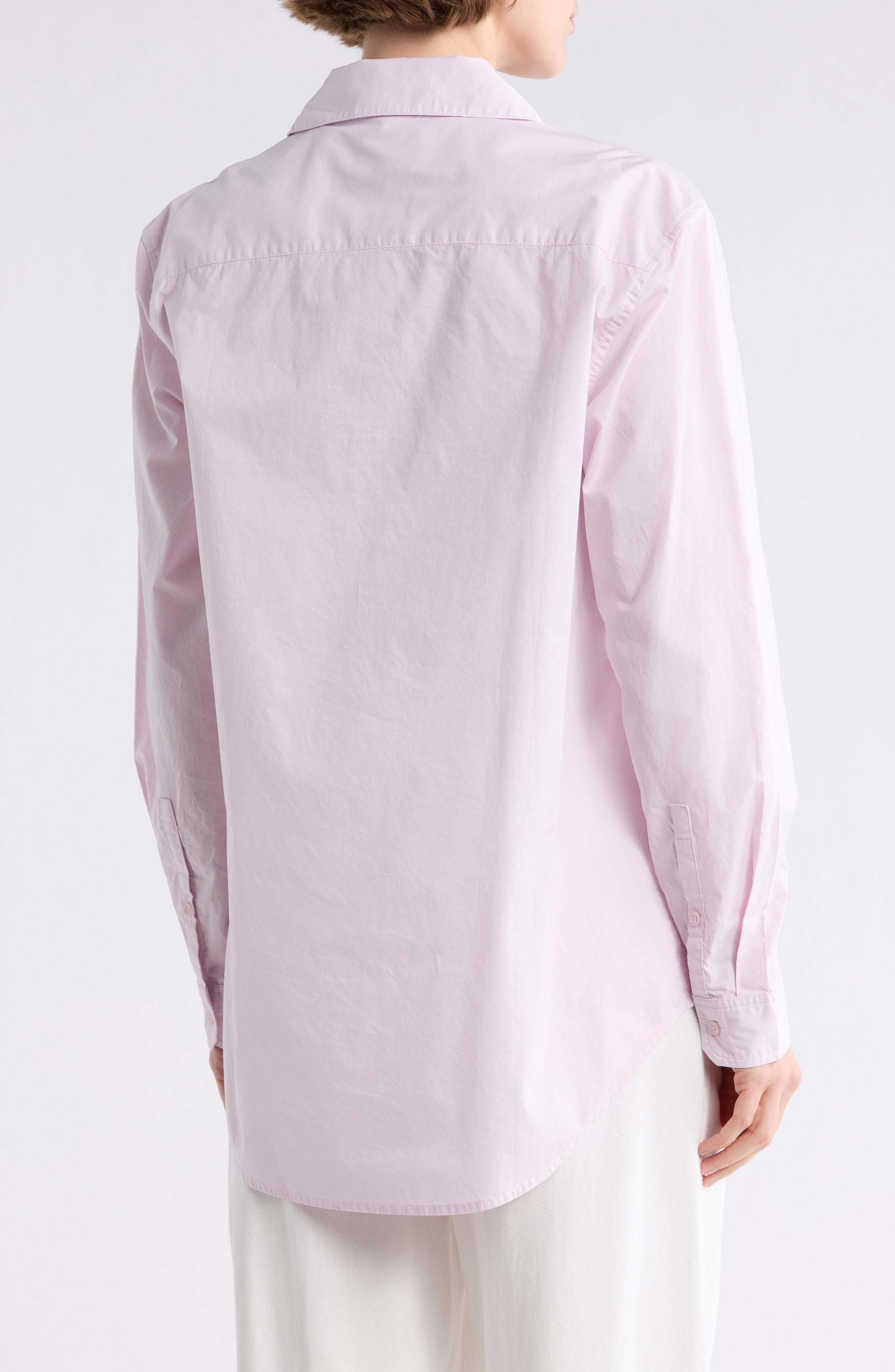 Cotton Poplin Button-Up Shirt - image 2