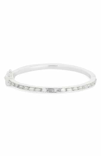 Baguette Cubic Zirconia Bangle Bracelet