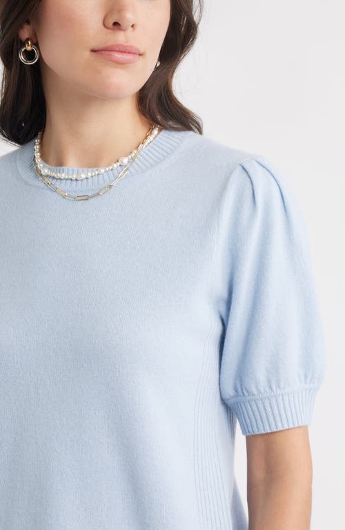 Caslonr Caslon(r) Puff Sleeve Wool & Cashmere Sweater In Blue