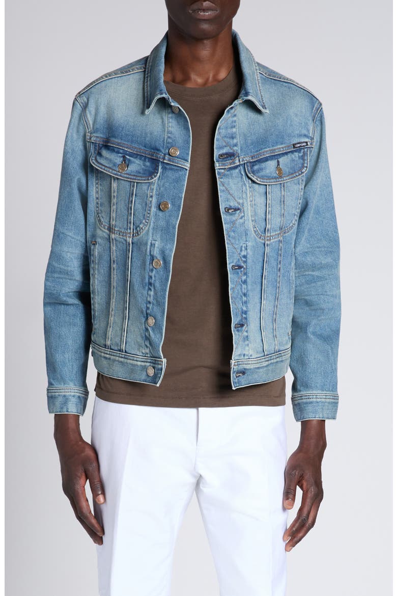 Selvedge Icon Denim Jacket, Main, color, WASHED INDIGO