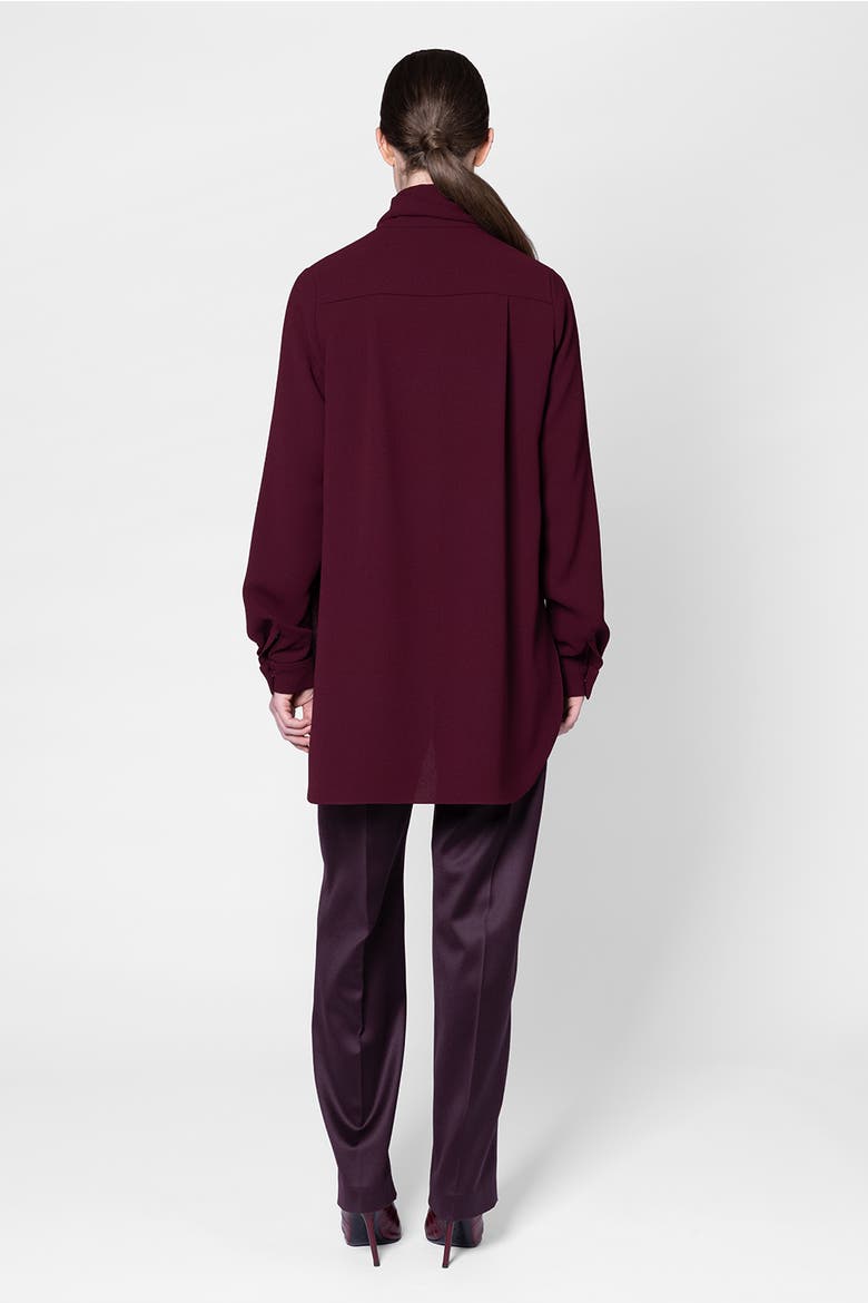 Nyra Draped Tie Neck Top, Alternate, color, Calliope