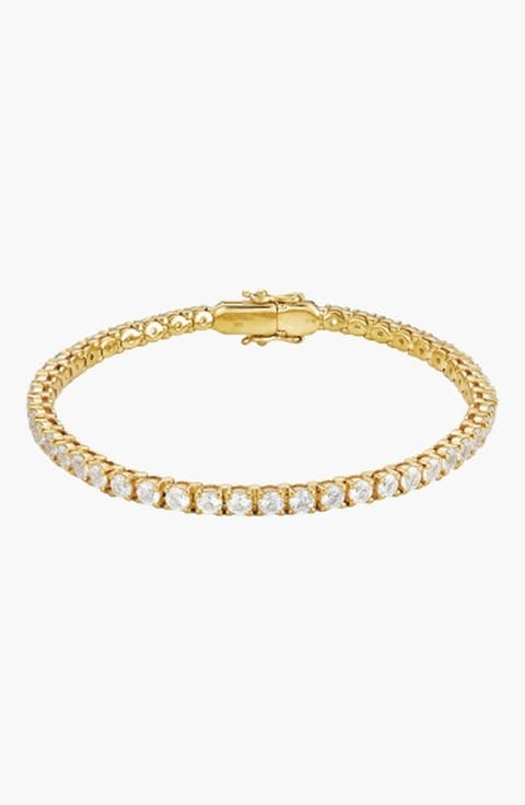 Lab Grown Sapphire Tennis Bracelet