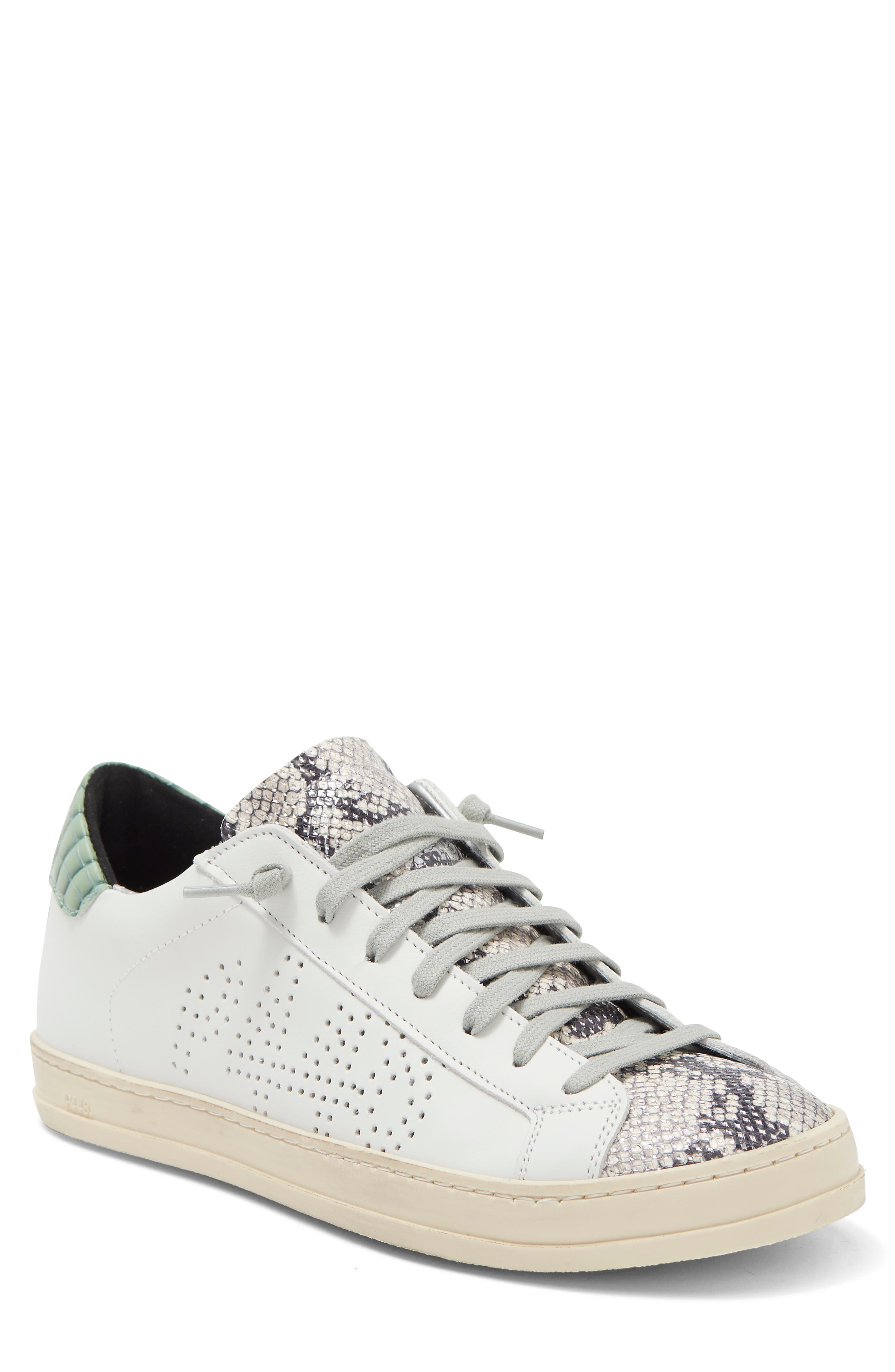 P448 John Snakeskin Embossed Skate Sneaker, Main, color, 