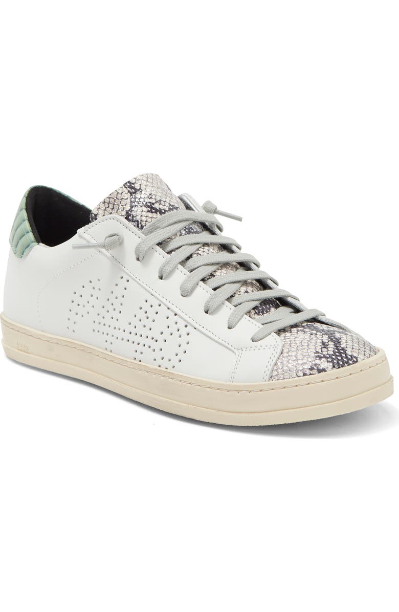 P448 John Snakeskin Embossed Skate Sneaker, Main, color,