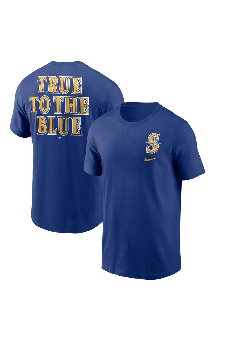 Men's Nike Royal Seattle Mariners True to the Blue Hometown T-Shirt, Main, color, Royal