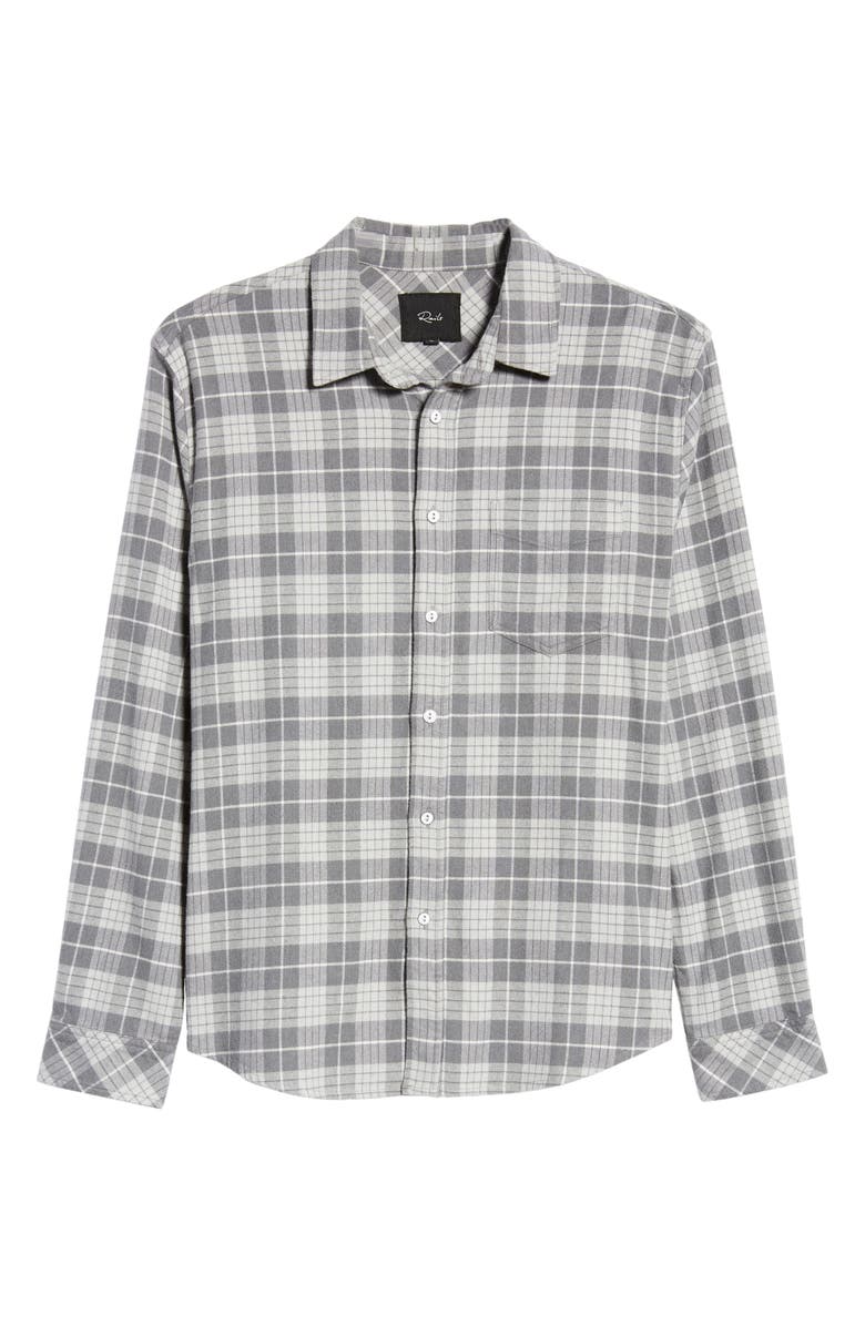 Rails Sussex Plaid Cotton Stretch Flannel Button-Up Shirt, Alternate, color, 