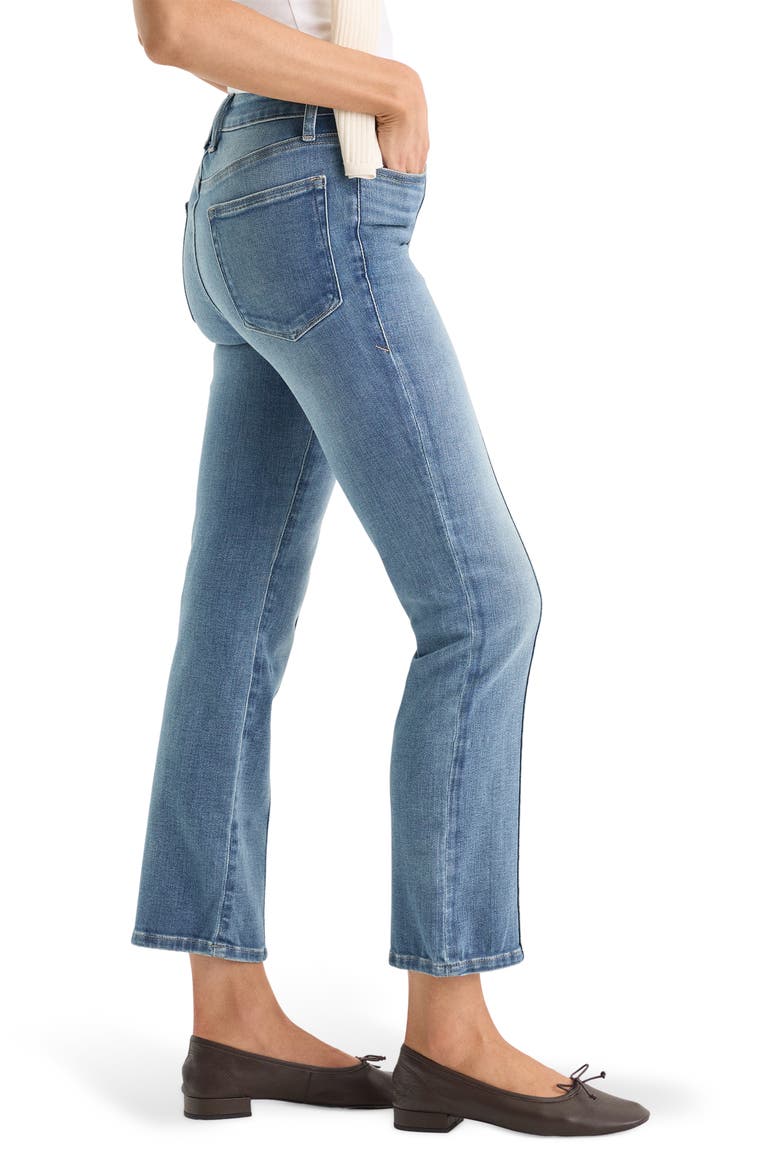Soft-Tech Good Legs Seamed Ankle Straight Leg Jeans, Alternate, color, INDIGO1238