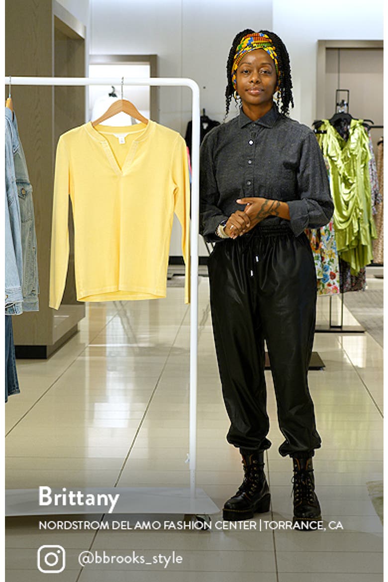 Split Neck Long Sleeve T-Shirt video