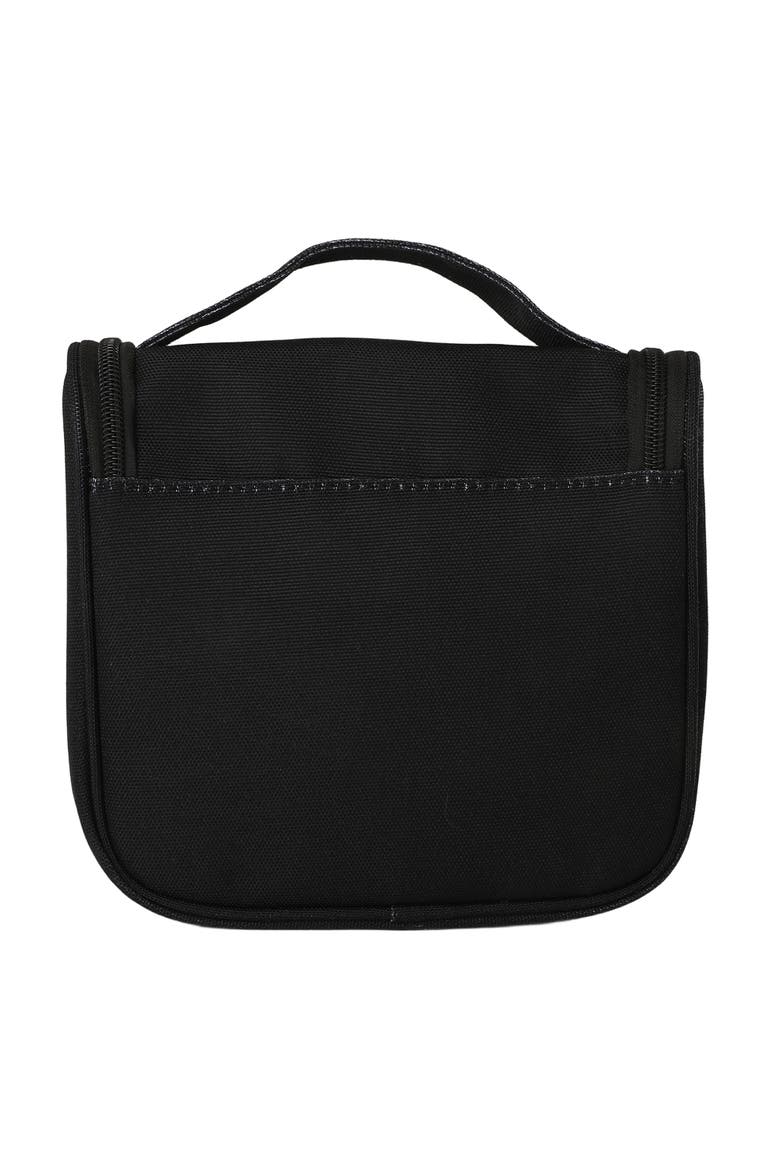 Small Hanging Toiletry Bag for Travel, Canvas Hanging Dopp Kit Hygiene Bag, Alternate, color, Black