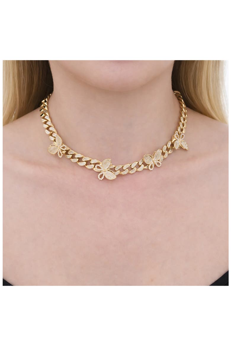 Naomi Butterfly Necklace, Alternate, color, GOLD