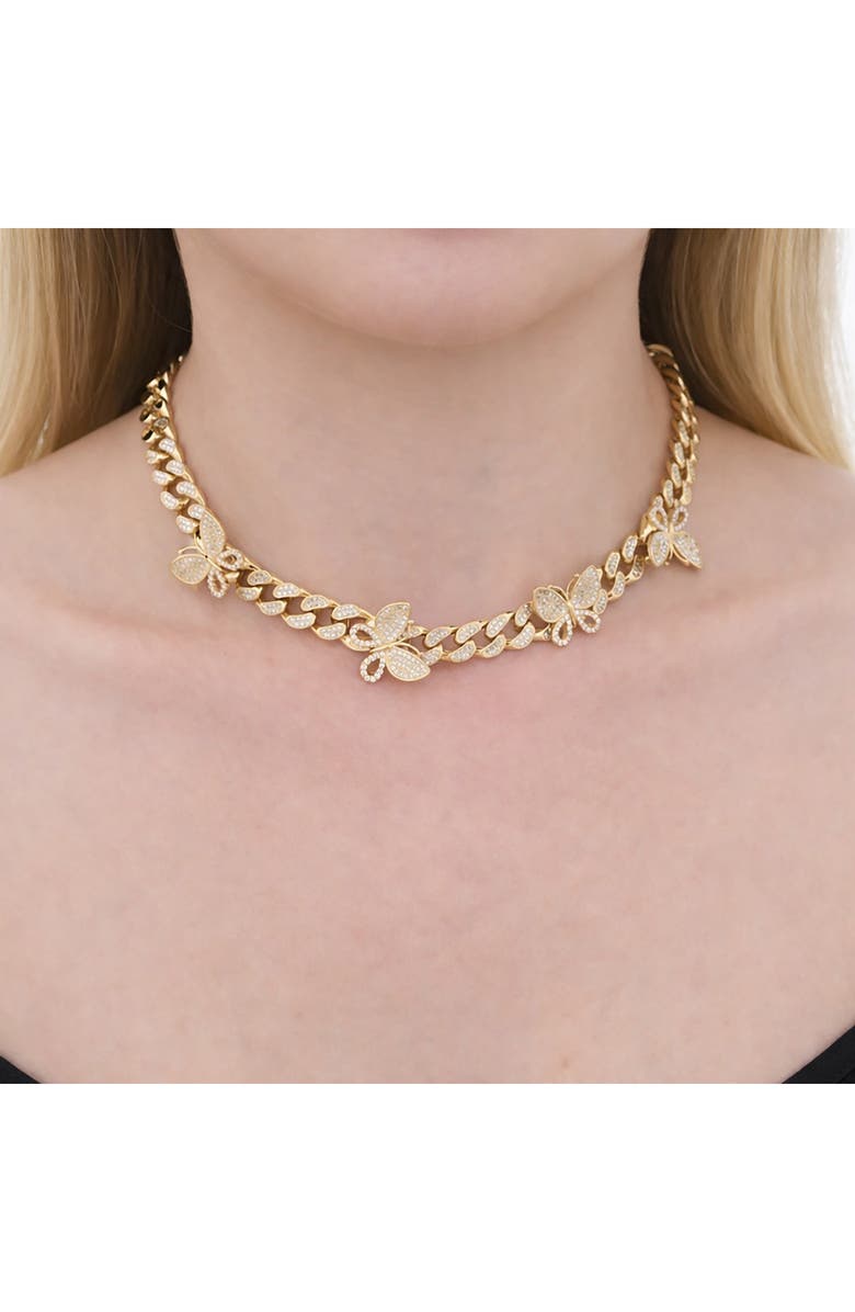 EYE CANDY LOS ANGELES Naomi Butterfly Necklace, Alternate, color, Gold