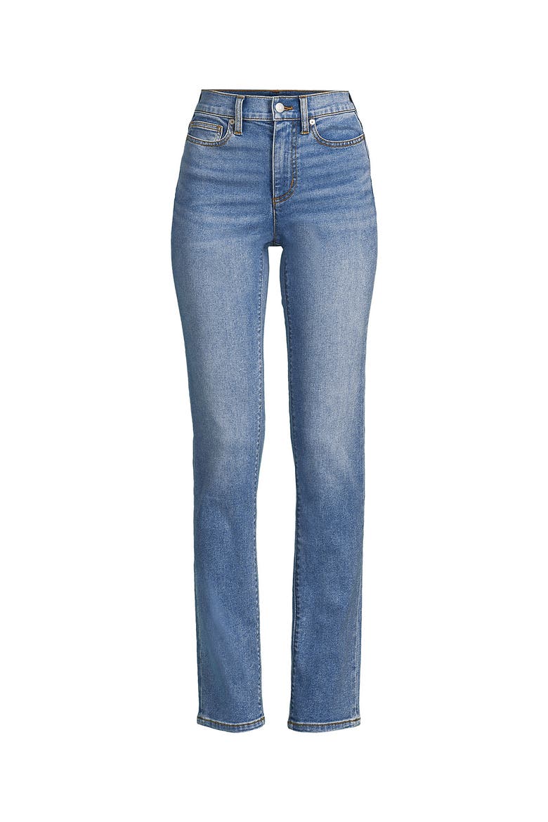 Recover High Rise Straight Leg Blue Jeans, Alternate, color, Beau Blue