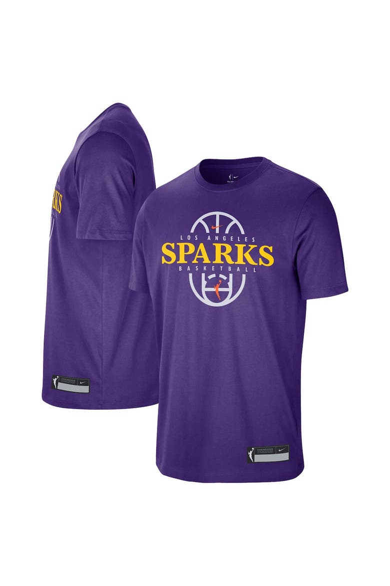 Unisex Nike Purple Los Angeles Sparks 2026 On-Court Authentic Practice Premium T-Shirt, Main, color, Purple