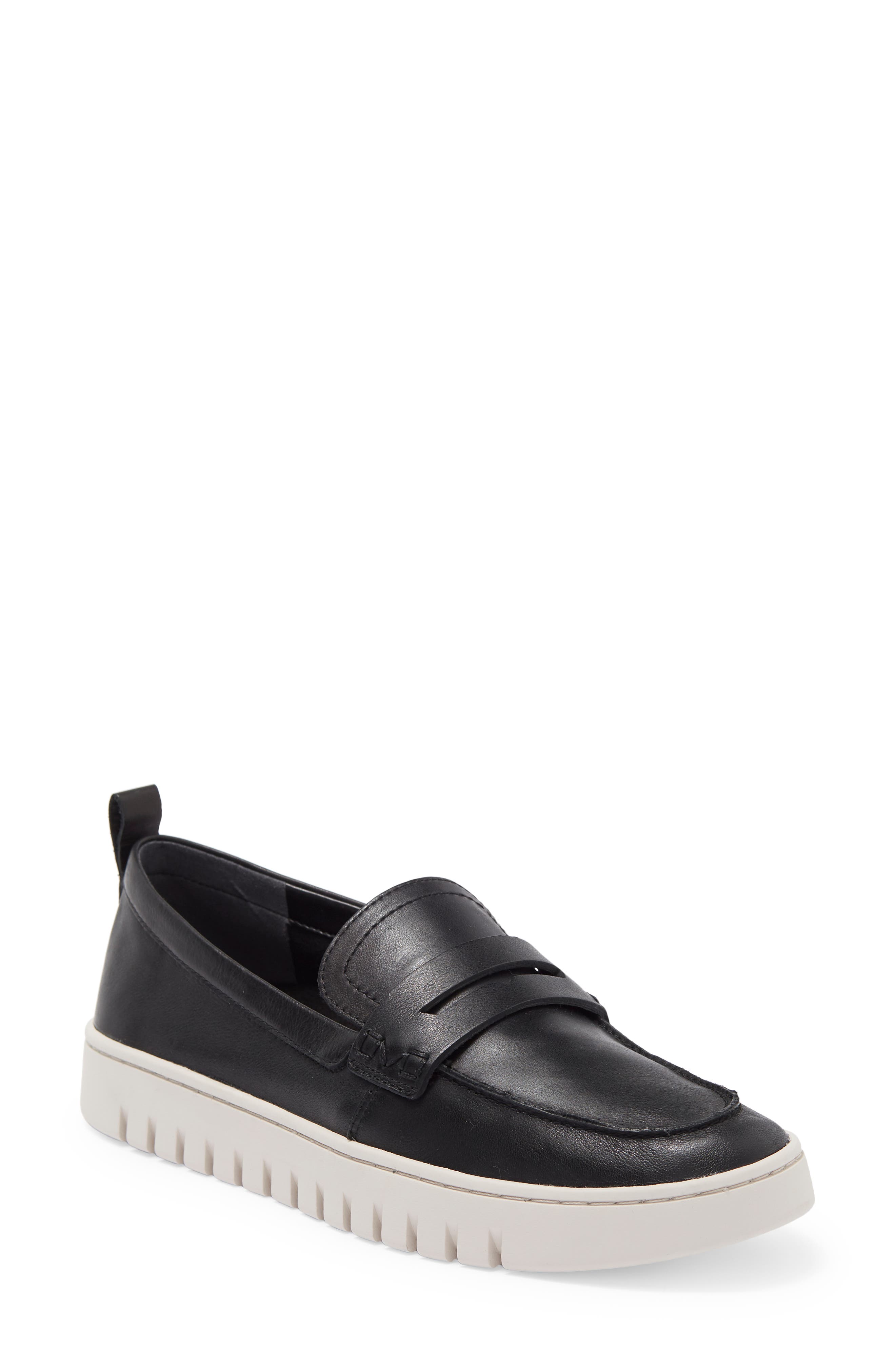 Vionic Uptown Hybrid Penny Loafer, Main, color, Black Leather