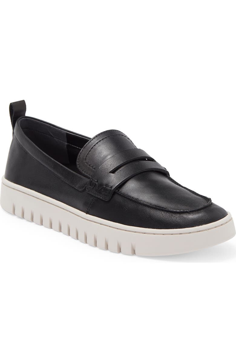 Vionic Uptown Hybrid Penny Loafer, Main, color, Black Leather
