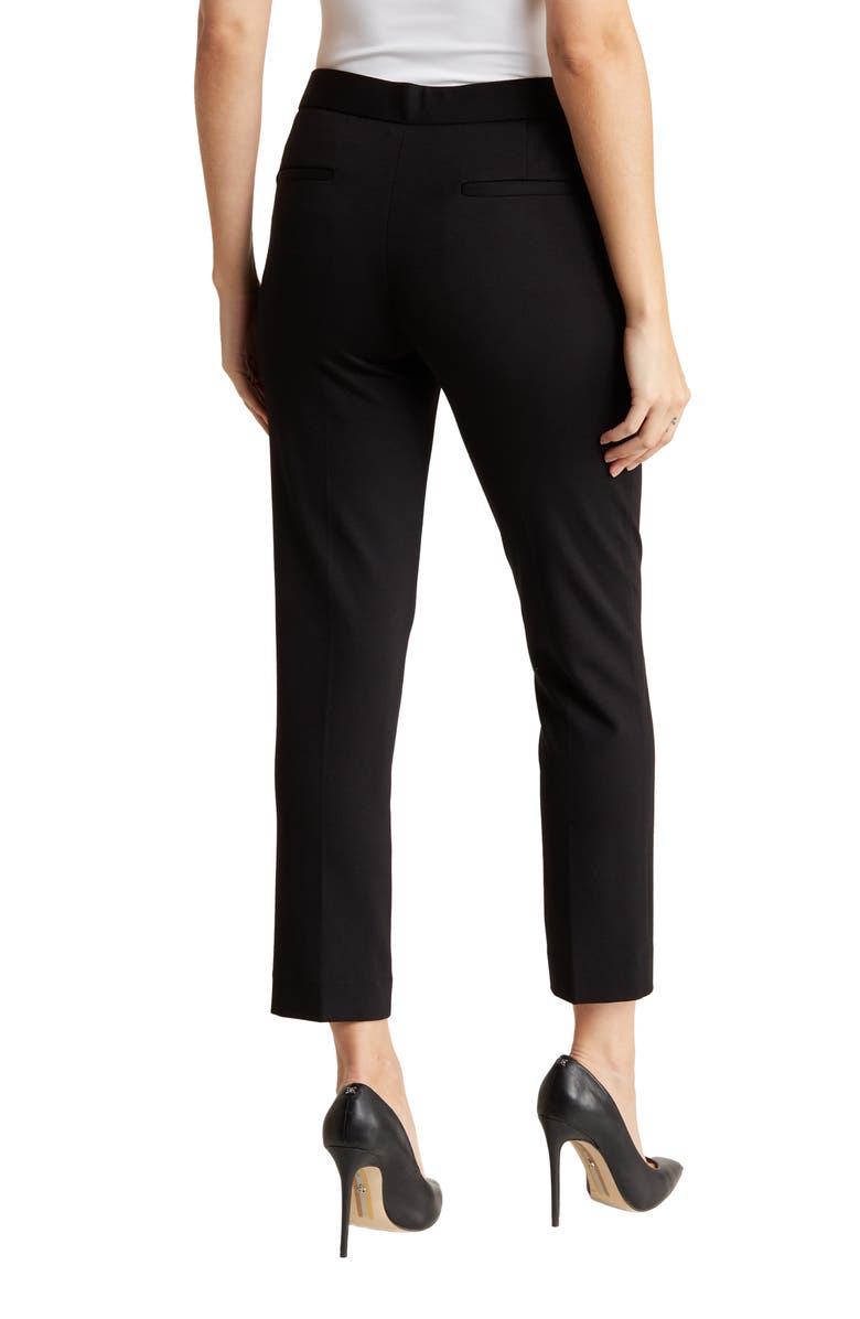 Amanda & Chelsea Amanda + Chelsea Alex Ponte Knit Trousers, Alternate, color, Black