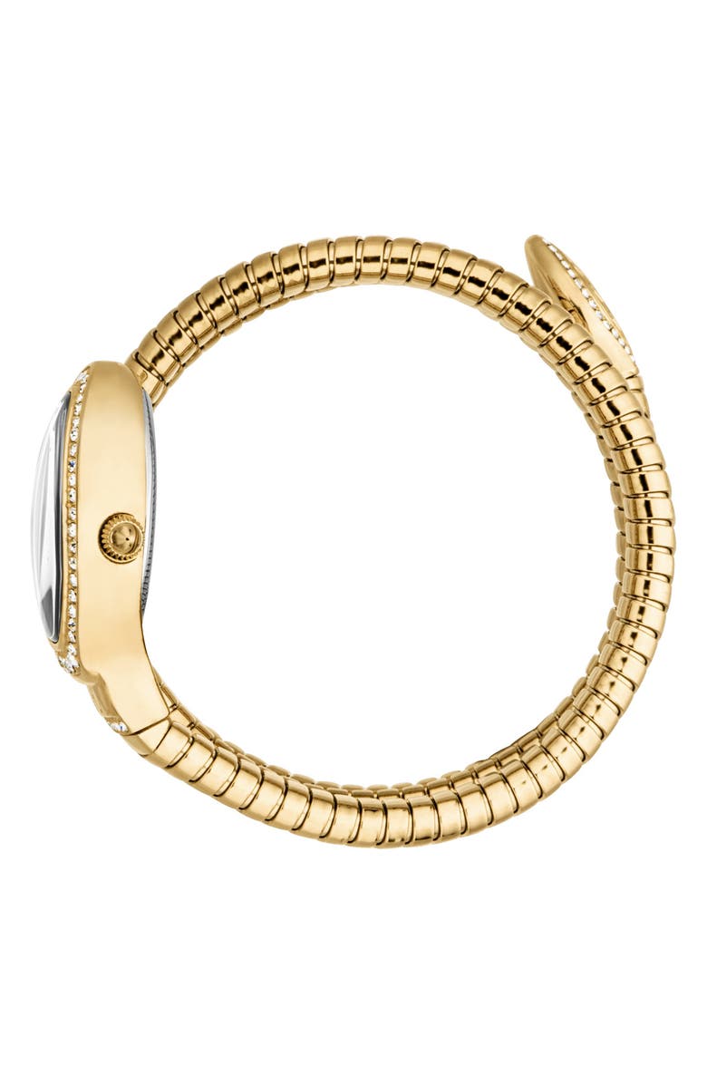 Just Cavalli Snake Wraparound Bracelet Watch, 22mm x 33.5mm, Alternate, color,