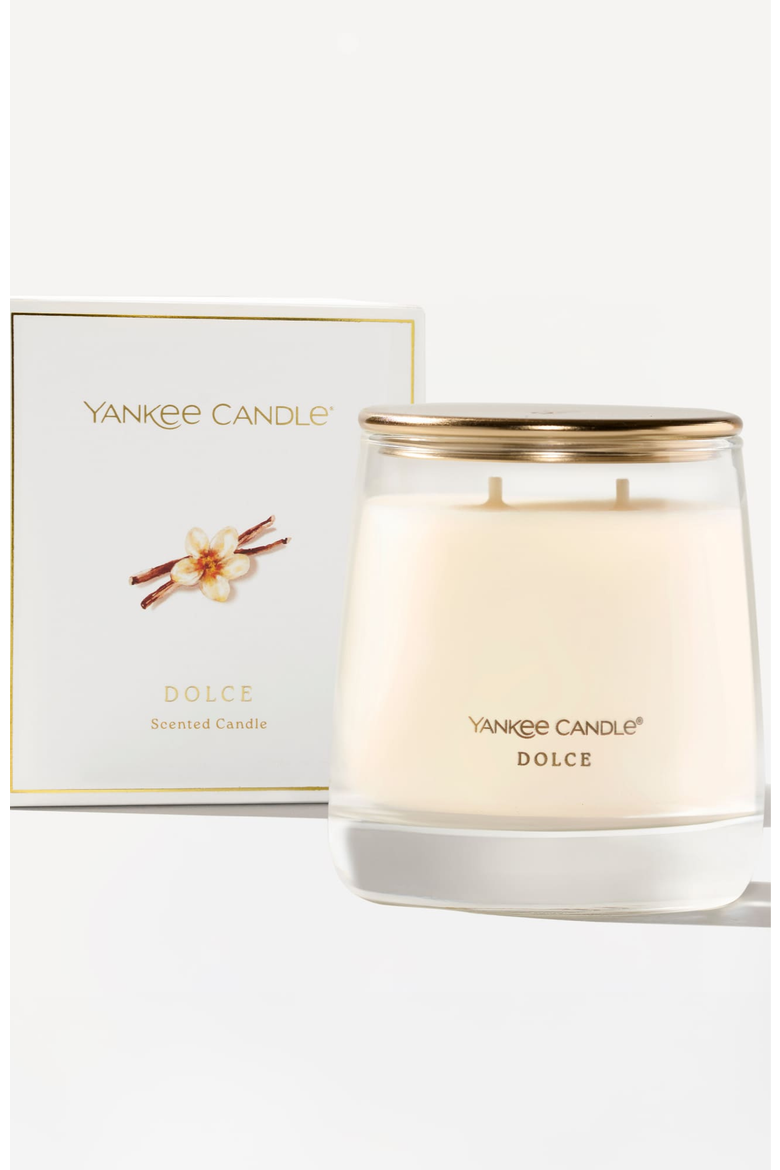 Dolce Premium Medium Jar Candle, Alternate, color, White