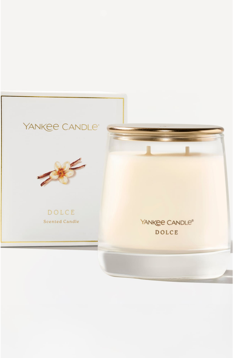 YANKEE CANDLE Dolce Premium Scented Candle, Alternate, color, White