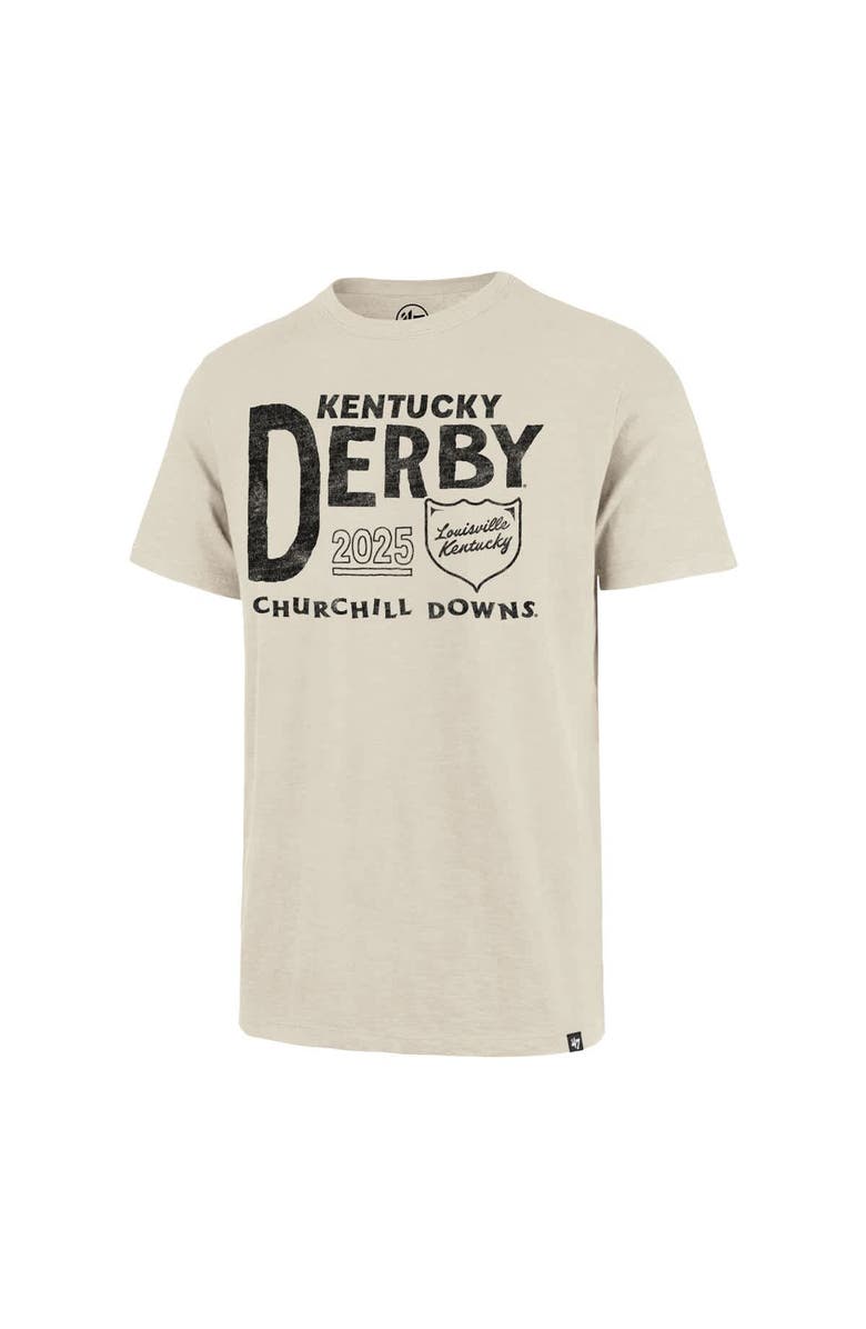 '47 Men's '47  Cream 151st Kentucky Derby Scrum T-Shirt, Alternate, color, 
