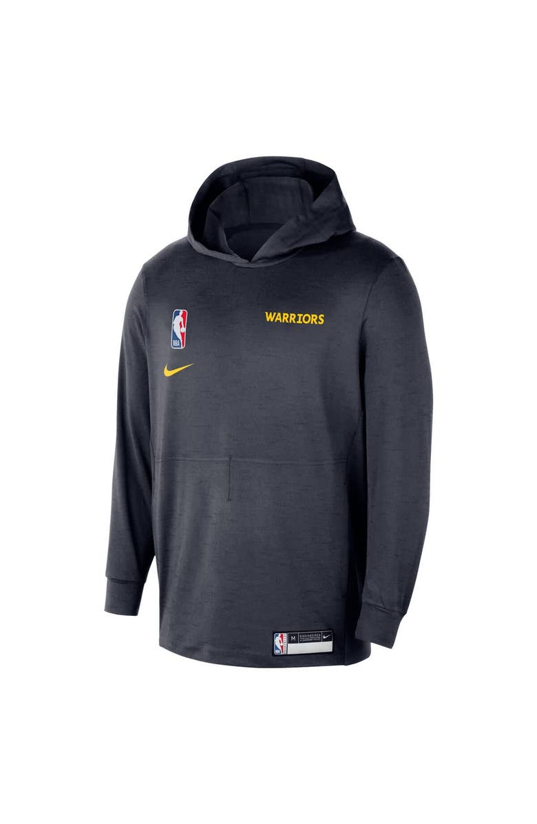 Nike Men's Nike Navy Golden State Warriors 2024/25 On-Court Authentic Practice Yoga Restore Lightweight Pullover Hoodie, Alternate, color, Navy