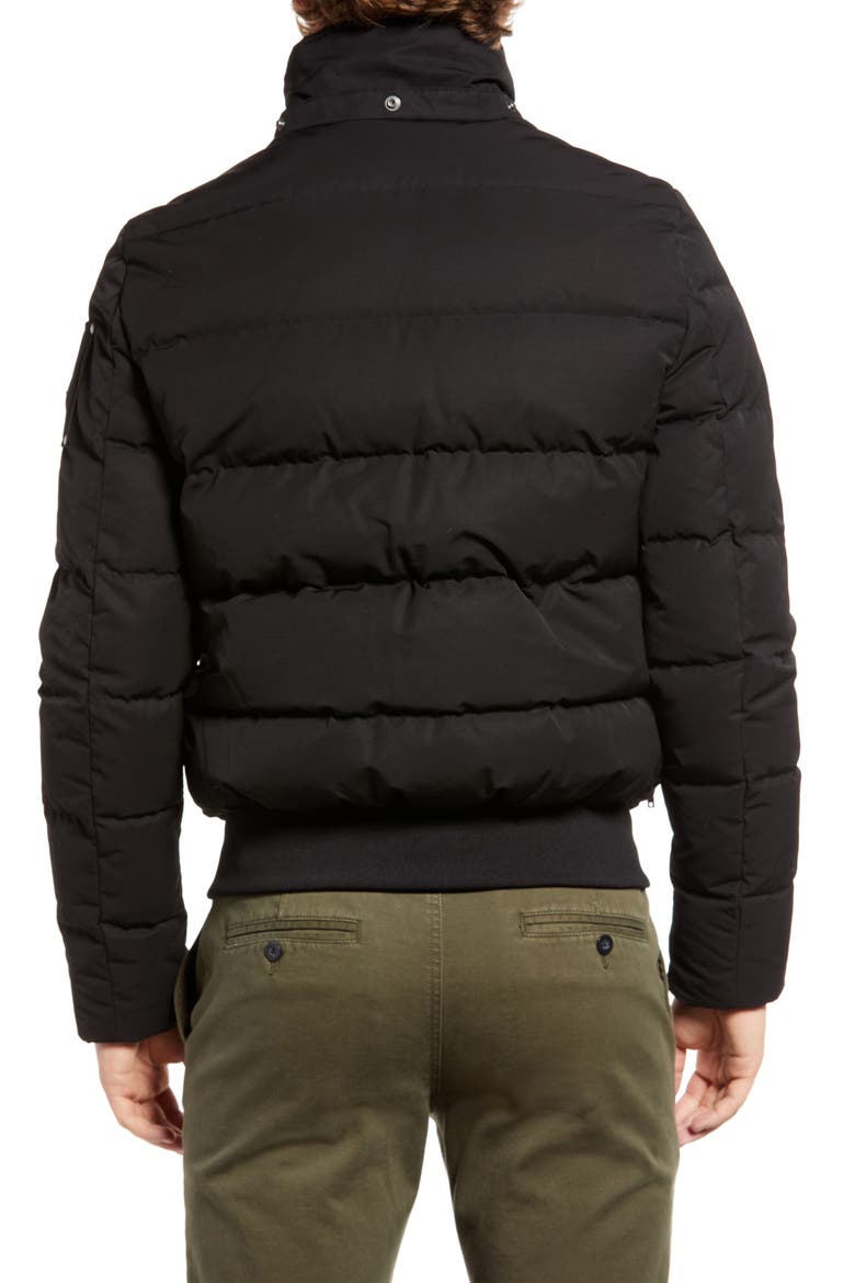 Men's Peace River Down Bomber Jacket, Alternate, color, BLACK