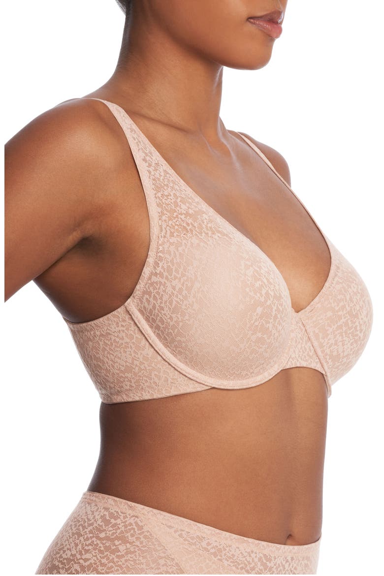 Pretty Smooth Full Fit Smoothing T-Shirt Bra, Alternate, color, LIGHT MOCHA