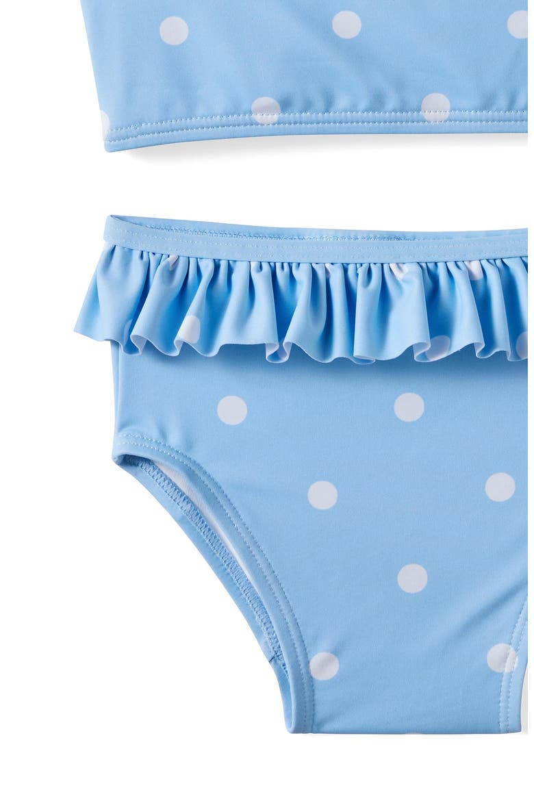 Lottie Two Piece Swim Set, Alternate, color, Dawn Blue Spots