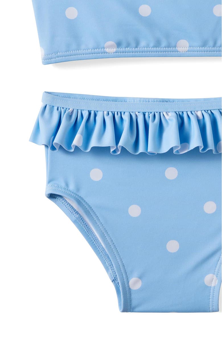Cotton On Kids Lottie Two Piece Swim Set, Alternate, color, Dawn Blue Spots