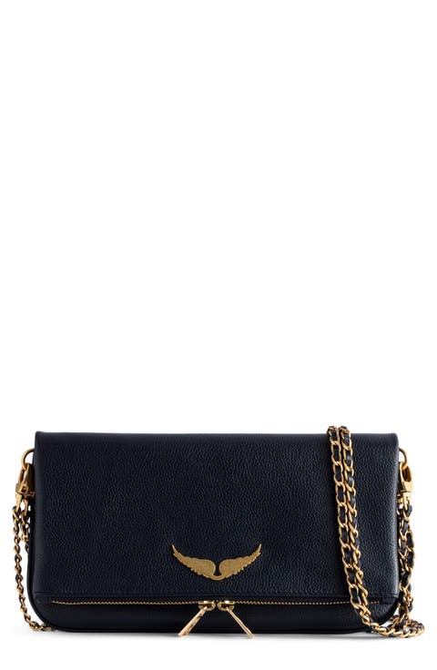 Rock Grained Leather Crossbody Bag