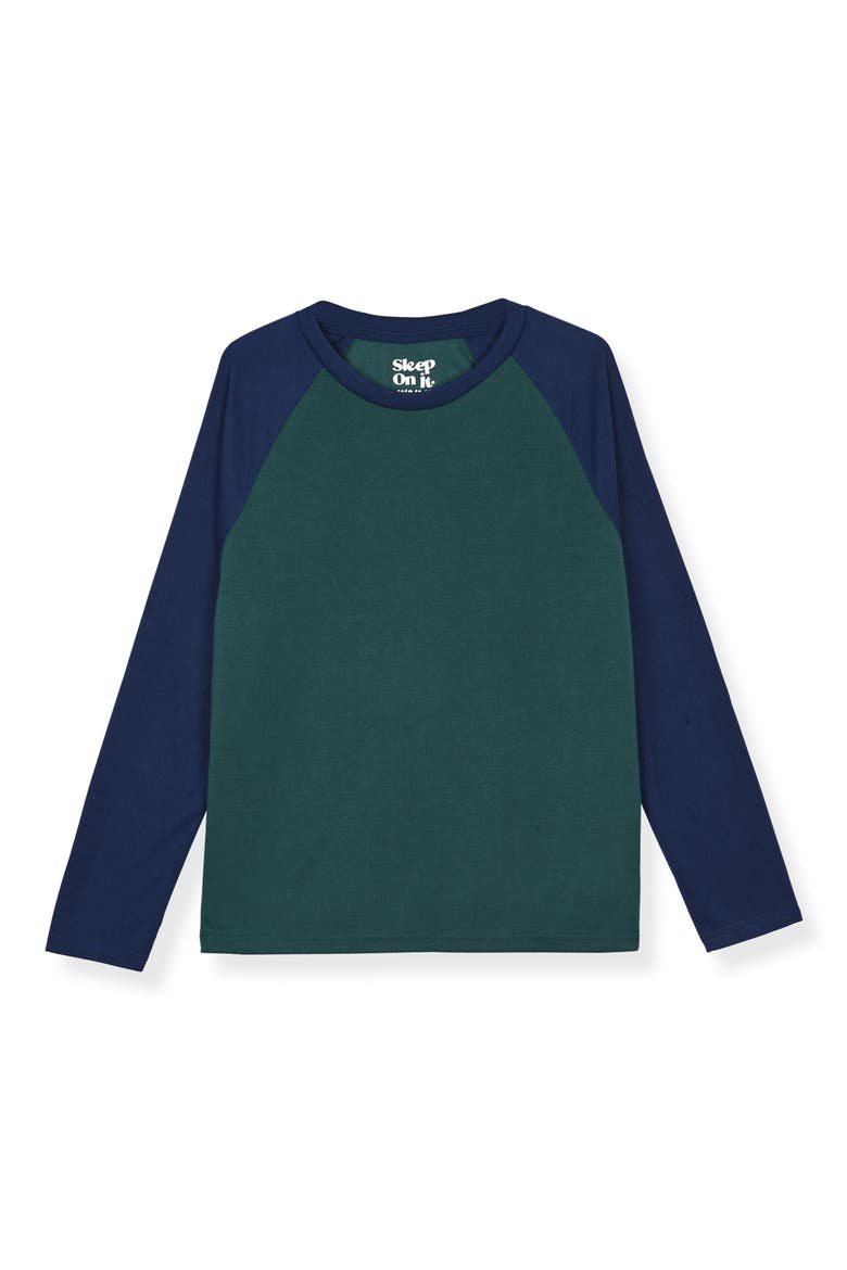 Kids' 2-Piece Pajama Set, Alternate, color, GREEN