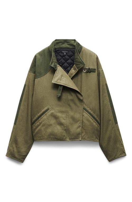 Rag & Bone Tatum Cotton Military Jacket In Brown