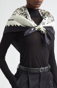 Missoni Floral Print Silk Square Scarf