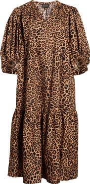 SUGARLIPS Leopard Shift Dress