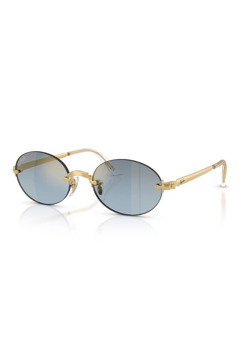 x A$AP Rocky 54mm Gradient Oval Sunglasses, Alternate, color, ARISTA / BLUE DARK GREY
