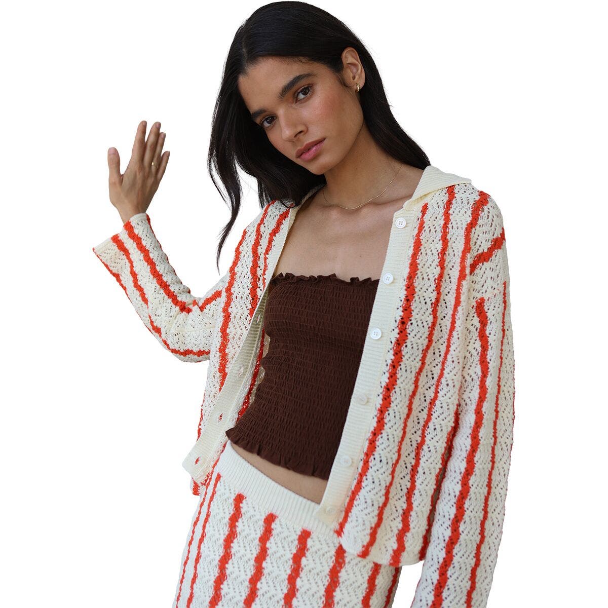 Sienna Crochet Button Down Top - Women's - image 4
