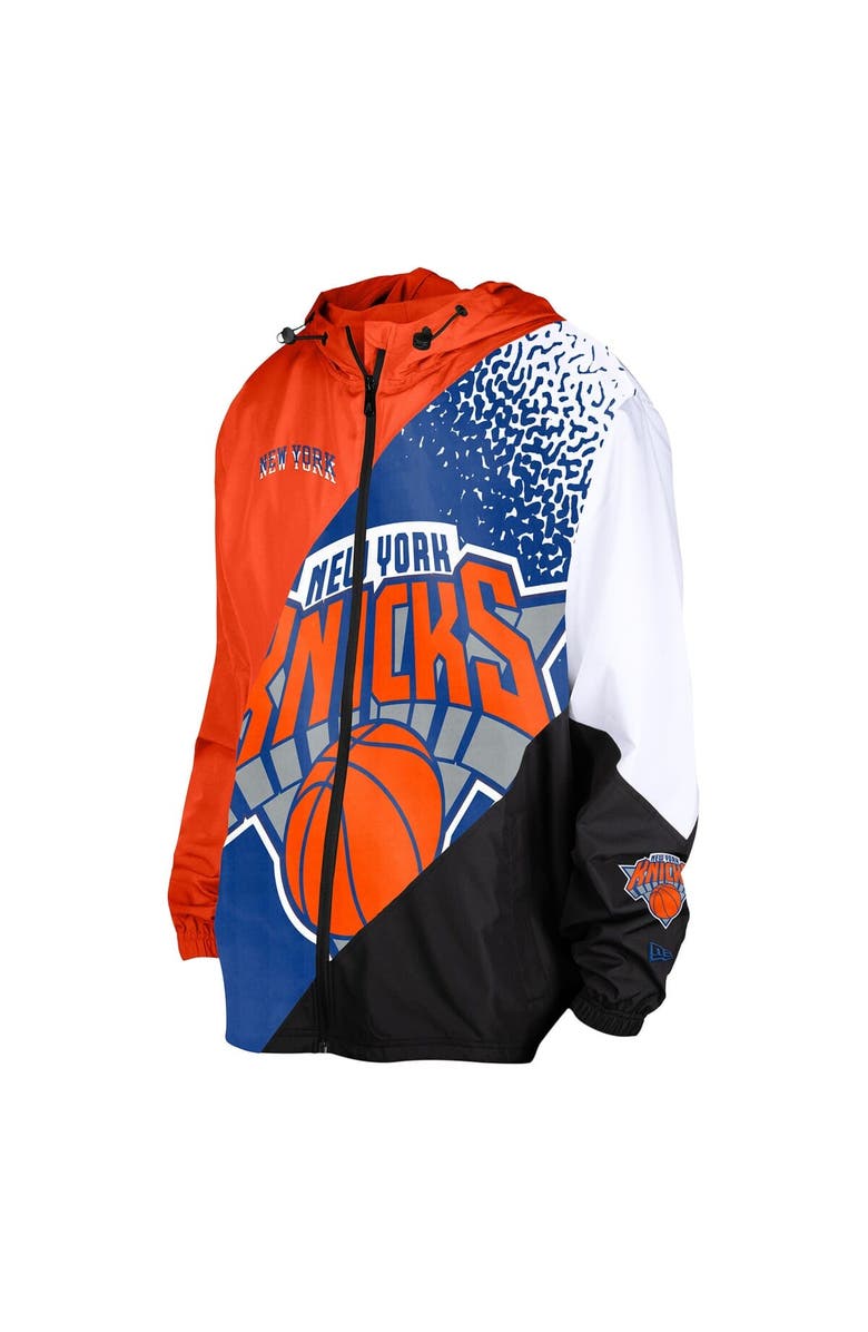 New Era Men's New Era  Orange New York Knicks 2024/25 City Edition Full-Zip Windbreaker Jacket, Alternate, color, 