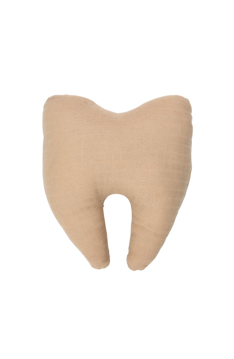 Storied Home Cotton Double Cloth Tooth Fairy Pillow, Natural, Main, color, Natural