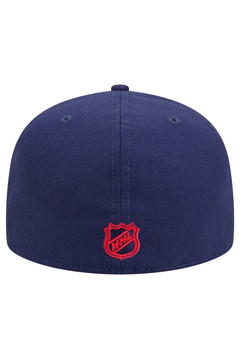 Men's New Era Navy Columbus Blue Jackets Core 59FIFTY Fitted Hat, Alternate, color, Navy