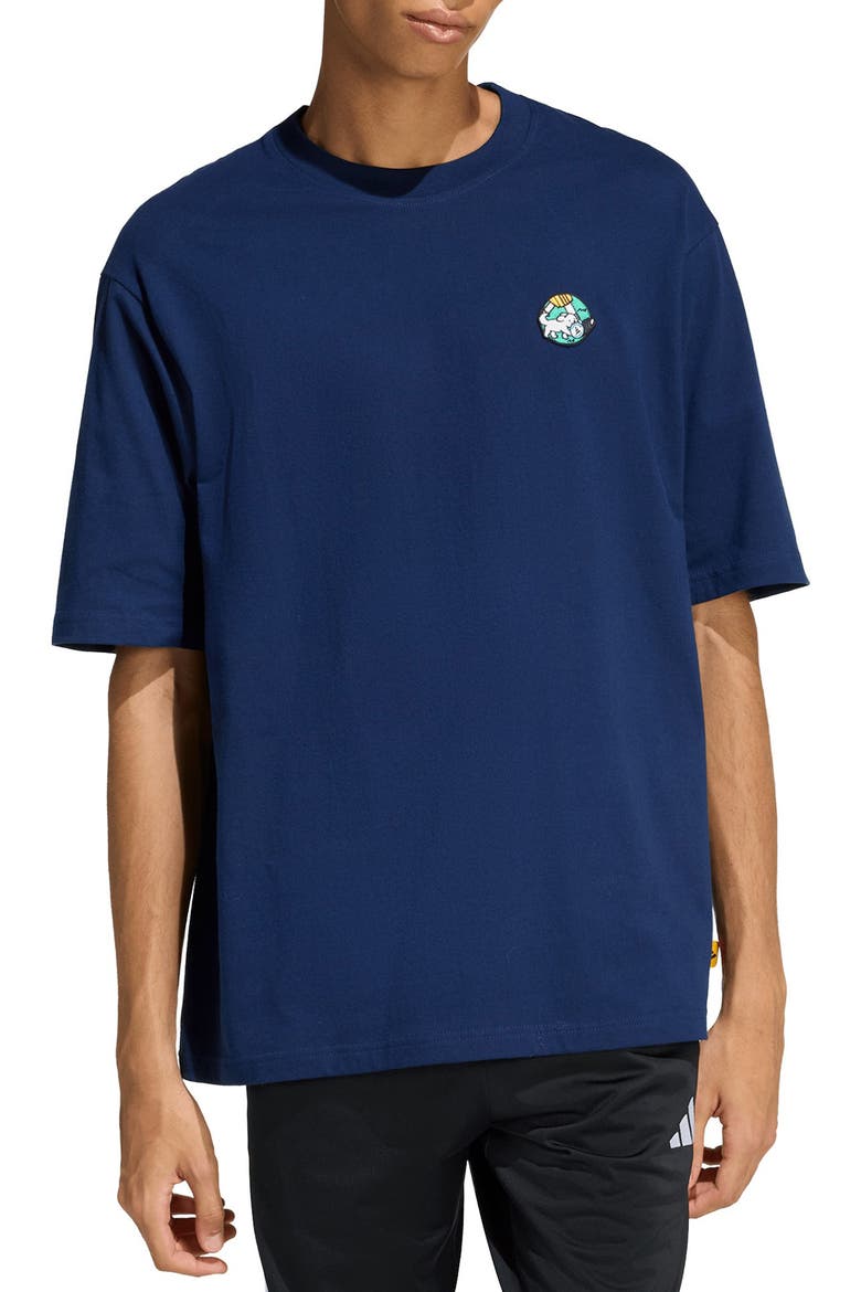Animal Pop Patch T-Shirt, Main, color, NIGHT INDIGO