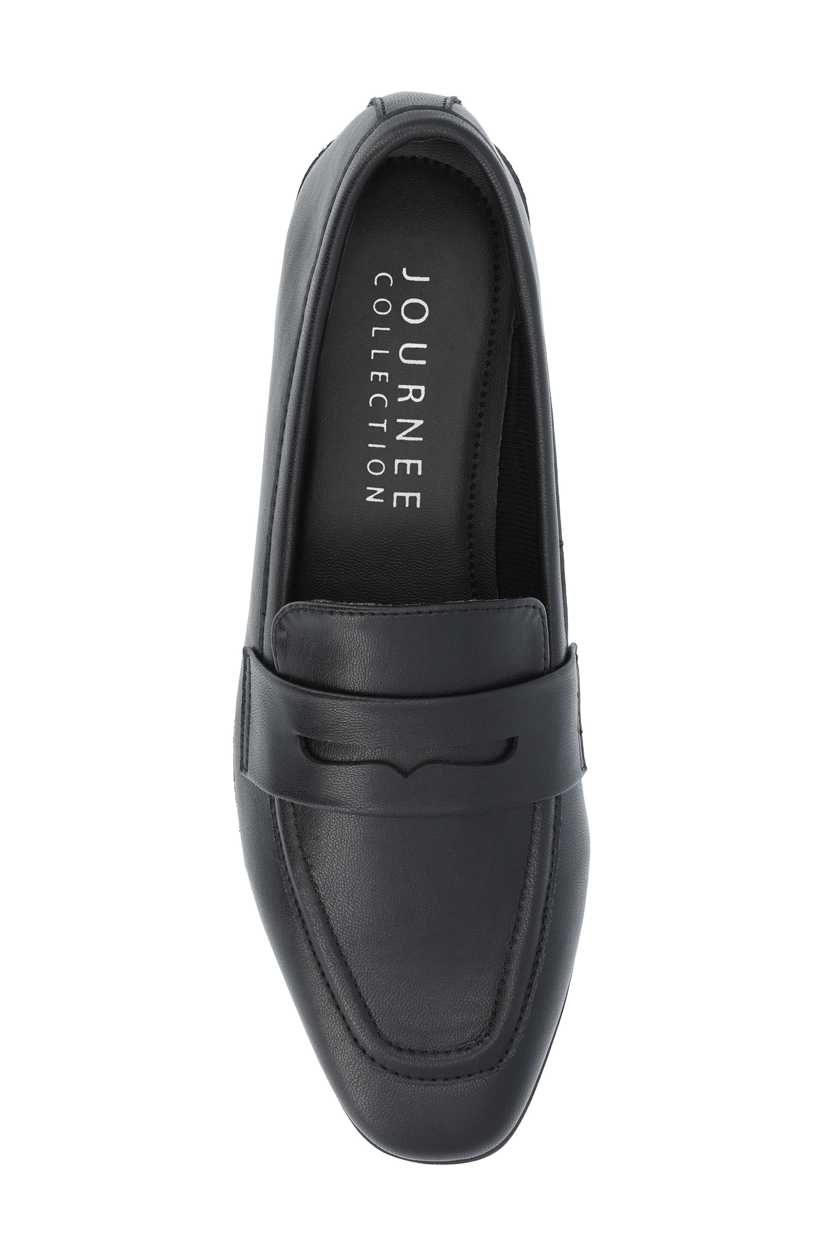 Journee Collection Myeesha Penny Loafer, Alternate, color, Black