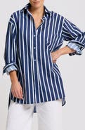 SHIRTY Stripe Boyfriend Shirt