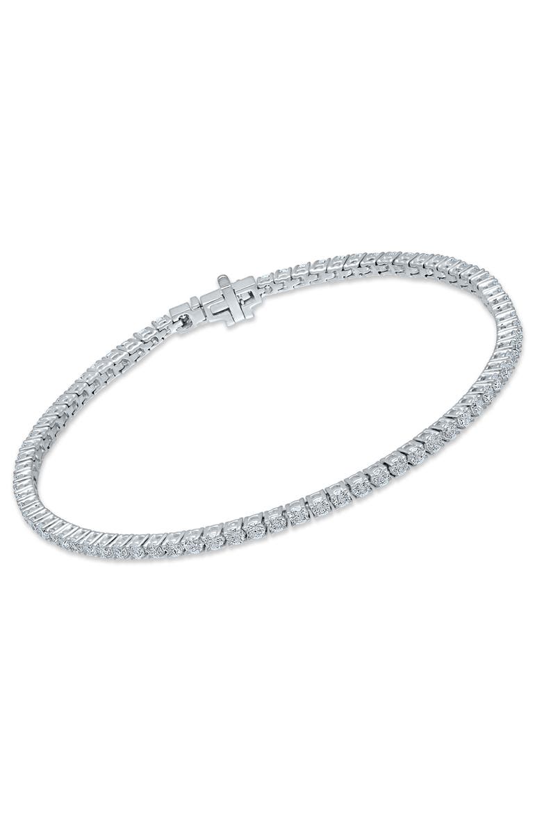 2 - 4Ct Diamond Tennis Bracelet 7" Lab Grown, Main, color, Silver - 4Ct