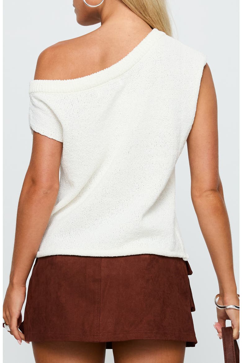 Ashfield One-Shoulder Sweater, Alternate, color, WHITE