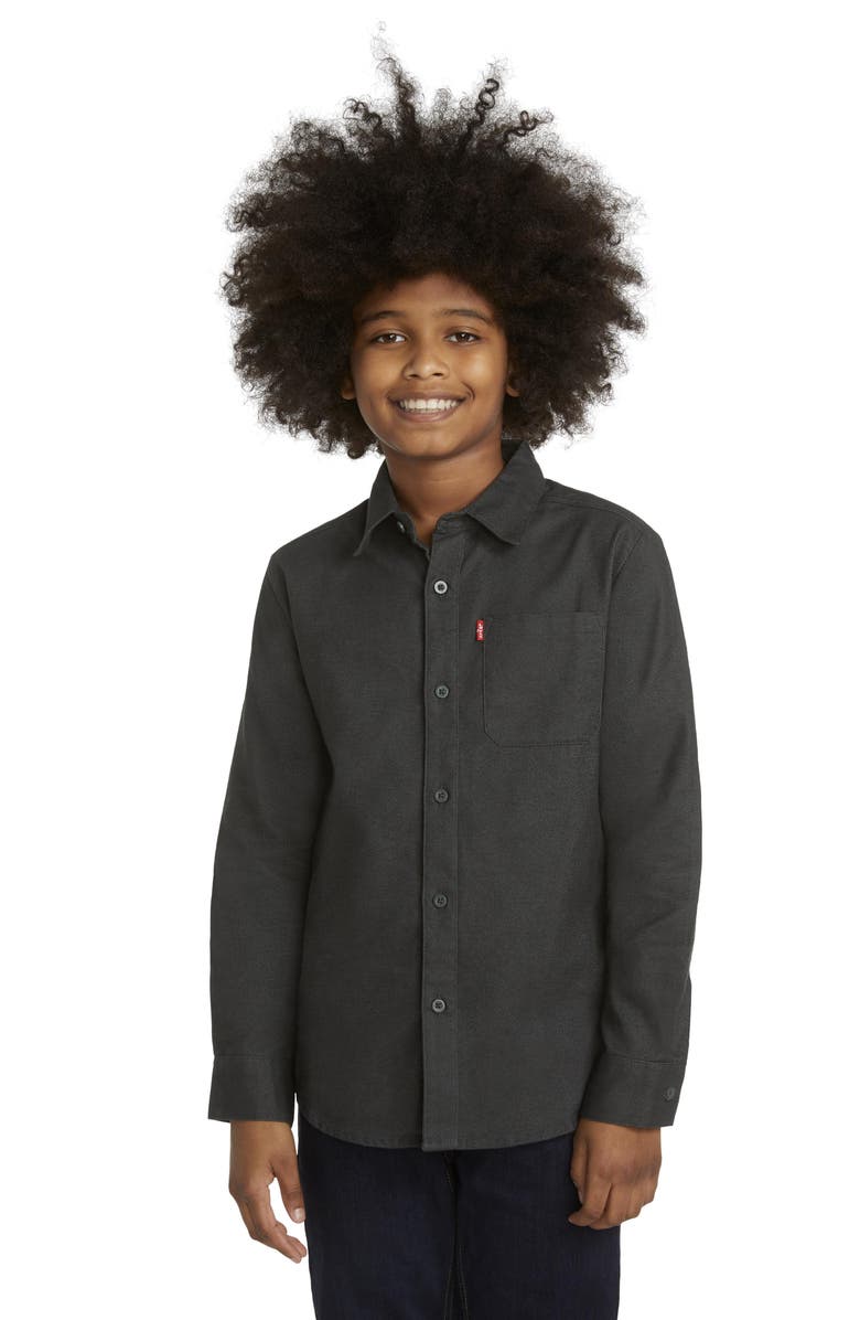 Levi's<sup>®</sup> Kids' Flannel Button-Up Shirt, Alternate, color, 