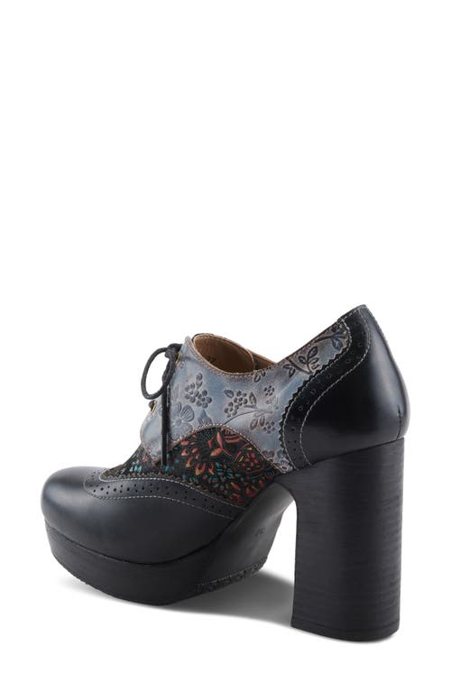L'artiste By Spring Step Tothemax Wingtip Platform Derby In Black